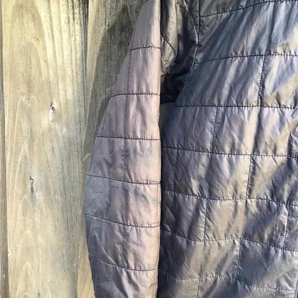 Patagonia Kids L 12 Nano Puff Brick Quilt Jacket Black FA19 Sun Faded - Picture 3 of 10